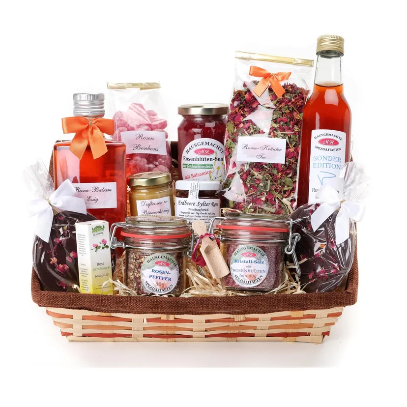 Produktbild: Geschenkkorb Rosengarten