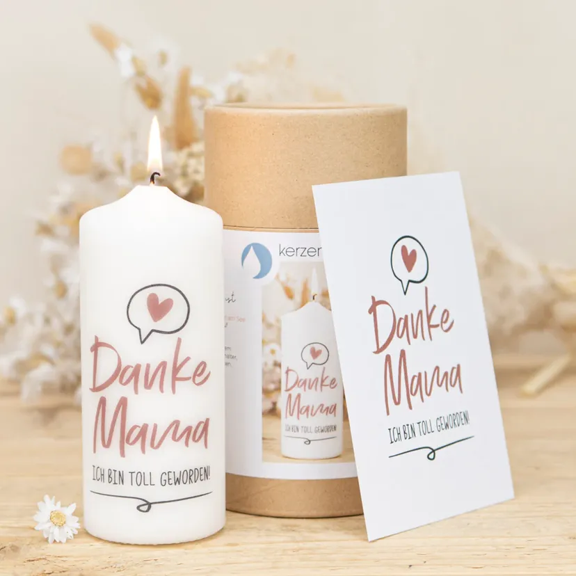 Produktbild: Muttertag Kerze - Danke Mama