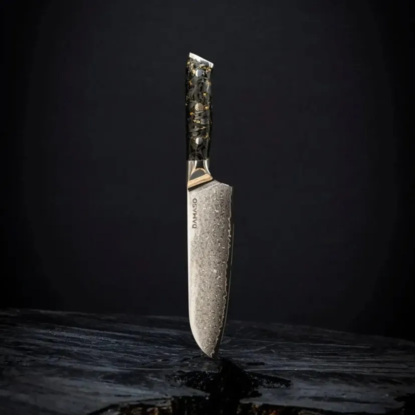 Produktbild: Santoku Messer – Kochmesser Black Aurora