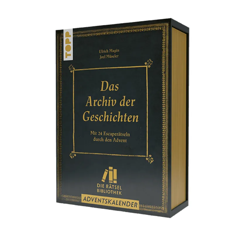 Produktbild: Die Rätselbibliothek Adventskalender – Das Archiv der Geschichten