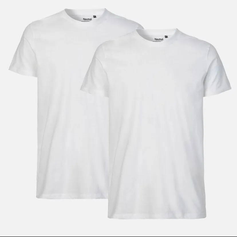Produktbild: NEUTRAL® Doppelpack Herren Bio Tshirt - Bio Baumwolle - weiß