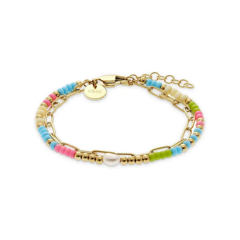 Produktbild: Guido Maria Kretschmer Edelstahl-Armband bunt mit Perle