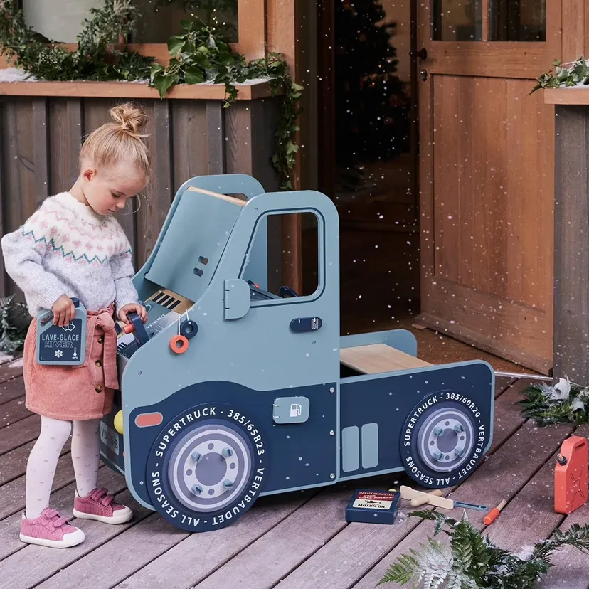 Produktbild: Spielzeugauto zum Reparieren, Holz FSC® in blau