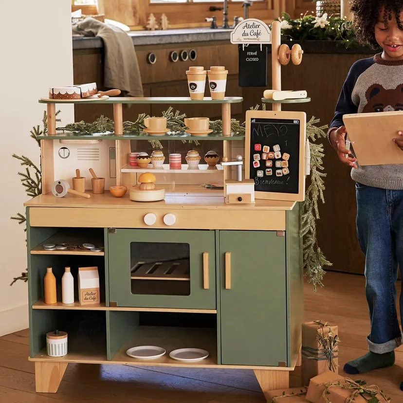 Produktbild: Kinder Kaffeebar ATELIER DU CAFÉ Holz FSC® in salbei