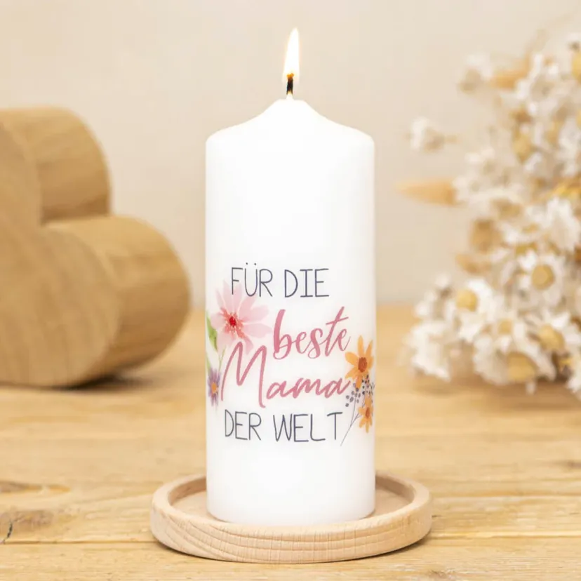 Produktbild: Muttertag Kerze - Für die beste Mama der Welt