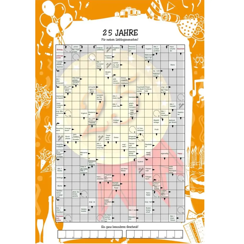 Produktbild: Geburtstagsrätsel – 25 Jahre